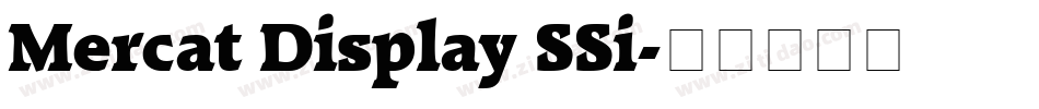 Mercat Display SSi字体转换